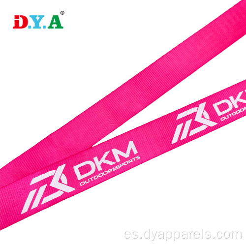 Logotipo de marca personalizado de 20 mm Impresión de nylon Polyester Webbing